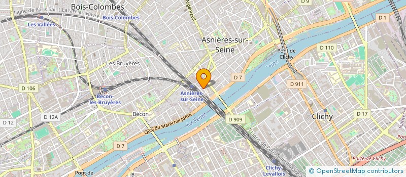localisation de l'entreprise MONSIEUR BRUNO DELTOMBE à ASNIERES-SUR-SEINE