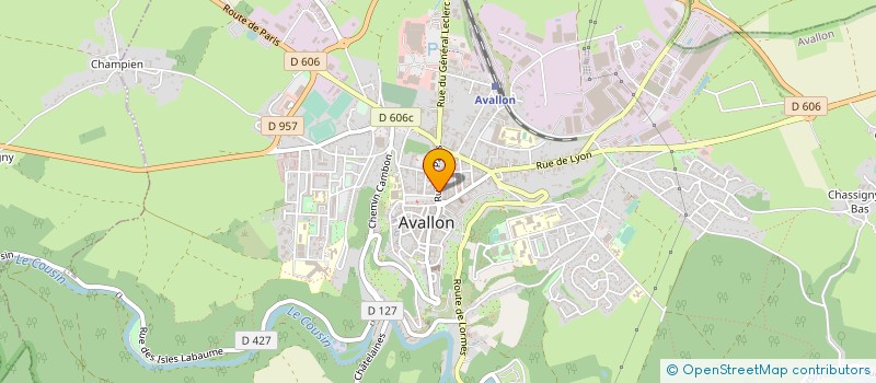 localisation de l'entreprise MONSIEUR BRUNO DELUARD à AVALLON