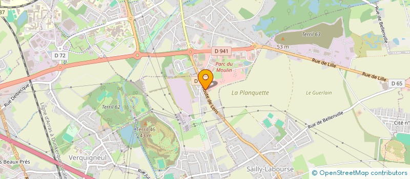 localisation de l'entreprise MONSIEUR BRUNO DELVILLE  BEUVRY