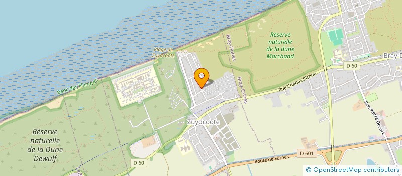localisation de l'entreprise MONSIEUR BRUNO DEMAN  ZUYDCOOTE