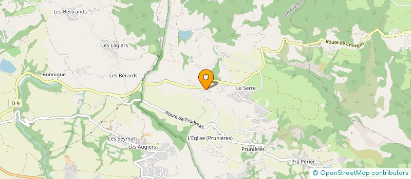 localisation de l'entreprise MONSIEUR BRUNO DENAYER  CHORGES