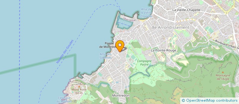 localisation de l'entreprise MONSIEUR BRUNO DENEL  MARSEILLE 8