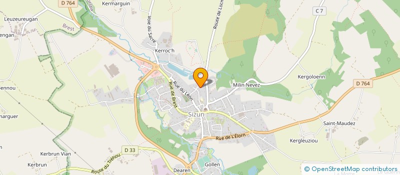 localisation de l'entreprise MONSIEUR BRUNO DENIEL  SIZUN