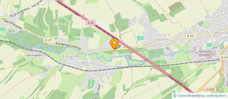 localisation de l'entreprise MONSIEUR BRUNO DENIS  ESQUERDES