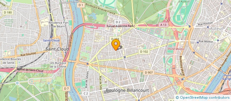 localisation de l'entreprise MONSIEUR BRUNO DENTIER à BOULOGNE-BILLANCOURT
