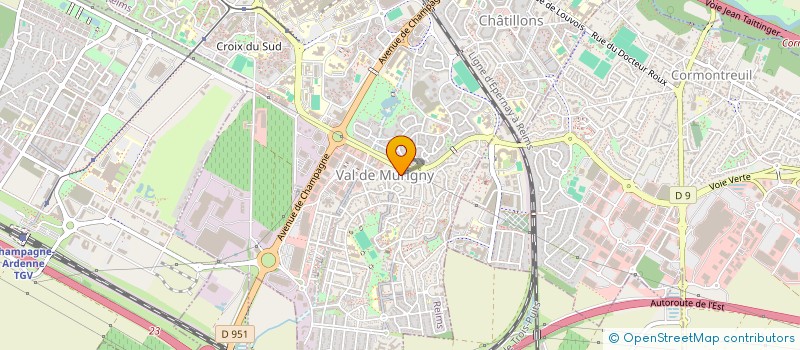 localisation de l'entreprise MONSIEUR BRUNO DENUET  REIMS