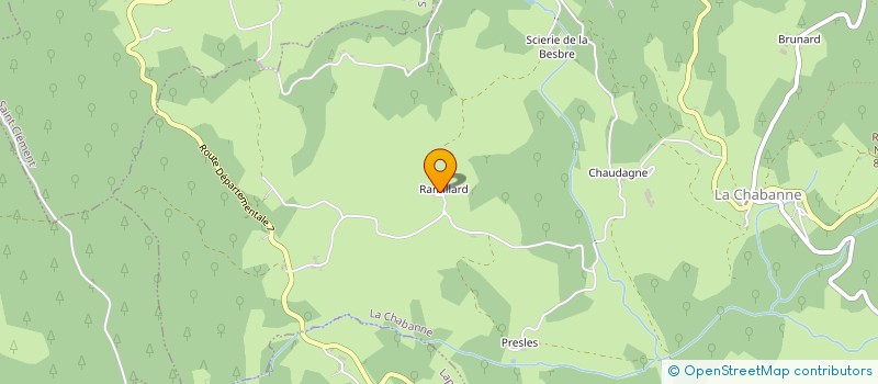 localisation de l'entreprise MONSIEUR BRUNO DEPALLE  LA CHABANNE