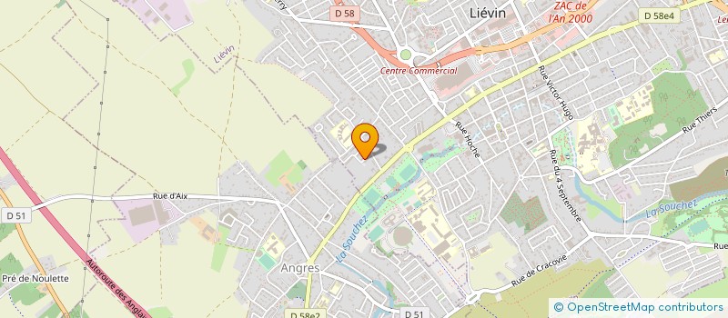 localisation de l'entreprise MONSIEUR BRUNO DEPLANQUE à LIEVIN