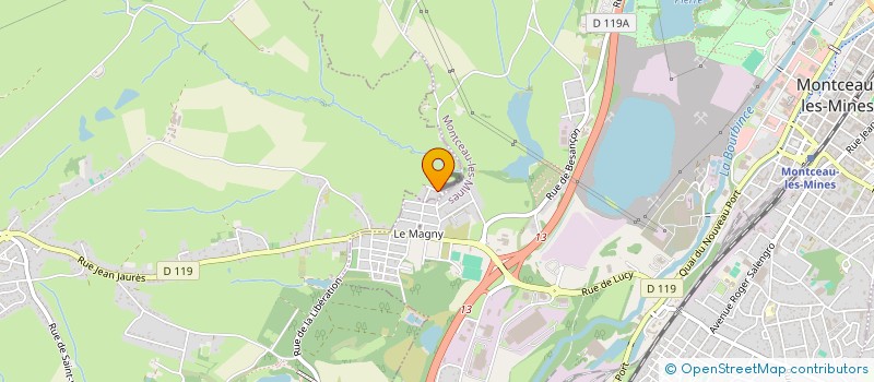 localisation de l'entreprise MONSIEUR BRUNO DEROCHE  MONTCEAU-LES-MINES