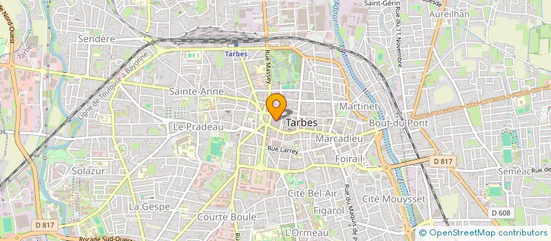 localisation de l'entreprise MONSIEUR BRUNO DEROZIER  TARBES