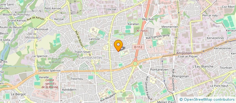 localisation de l'entreprise MONSIEUR BRUNO DERRIEN à BREST