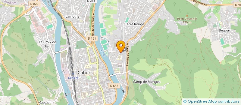 localisation de l'entreprise MONSIEUR BRUNO DERVILLE  CAHORS