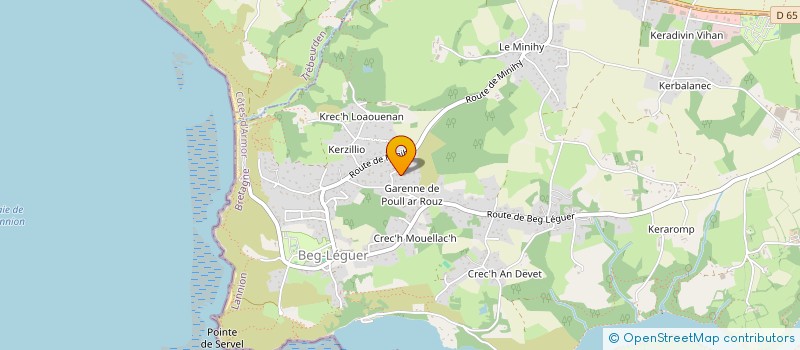 localisation de l'entreprise MONSIEUR BRUNO DESBUQUOIS à LANNION