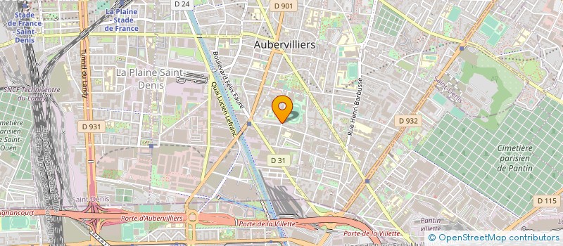 localisation de l'entreprise MONSIEUR BRUNO DESPALLE à AUBERVILLIERS