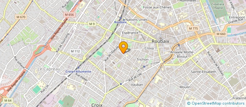 localisation de l'entreprise MONSIEUR BRUNO DESPLANQUES à ROUBAIX