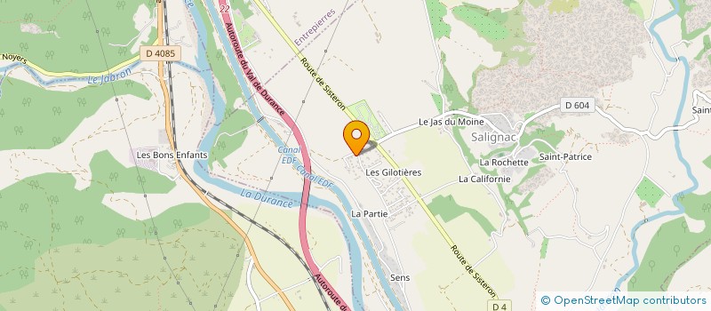 localisation de l'entreprise MONSIEUR BRUNO DI IORIO  SALIGNAC