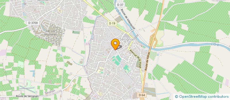 localisation de l'entreprise MONSIEUR BRUNO DI PIETRO  SERIGNAN