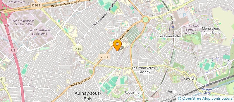 localisation de l'entreprise MONSIEUR BRUNO DIAS à AULNAY SOUS BOIS