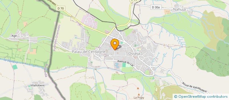 localisation de l'entreprise MONSIEUR BRUNO DIDIER  OSSEJA