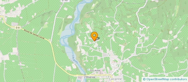 localisation de l'entreprise MONSIEUR BRUNO DIEU  CAIRANNE