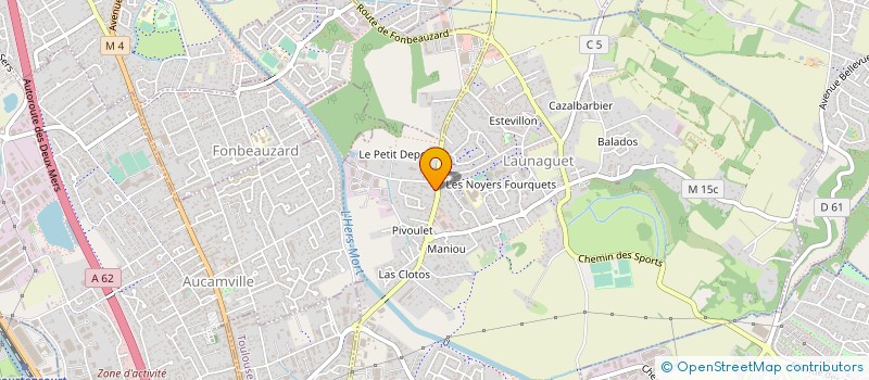 localisation de l'entreprise MONSIEUR BRUNO DOLLIE  LAUNAGUET