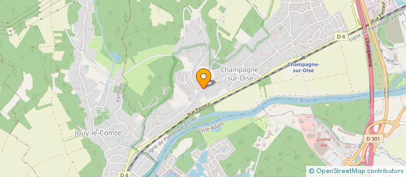 localisation de l'entreprise MONSIEUR BRUNO DONATI à CHAMPAGNE-SUR-OISE