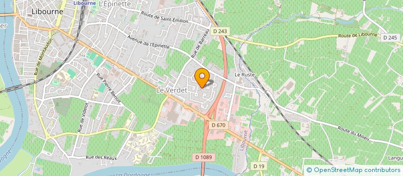 localisation de l'entreprise MONSIEUR BRUNO DORNON  LIBOURNE