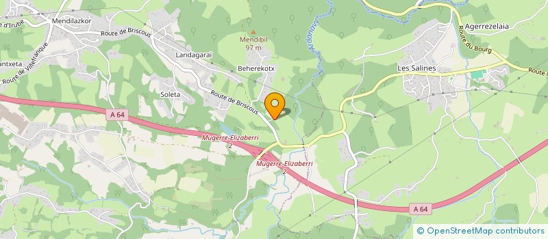 localisation de l'entreprise MONSIEUR BRUNO DOS SANTOS  MOUGUERRE