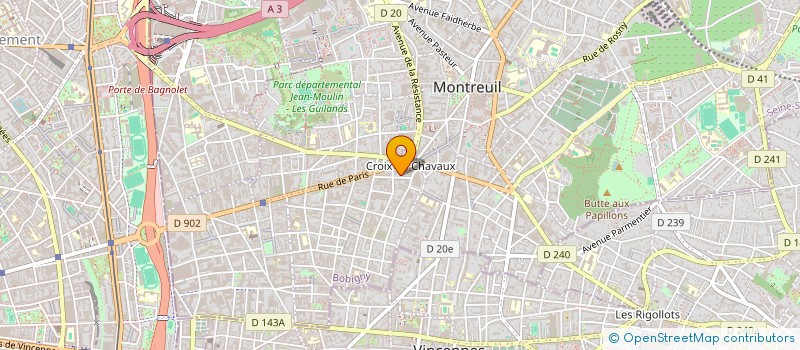 localisation de l'entreprise MONSIEUR BRUNO DOULIERY à MONTREUIL