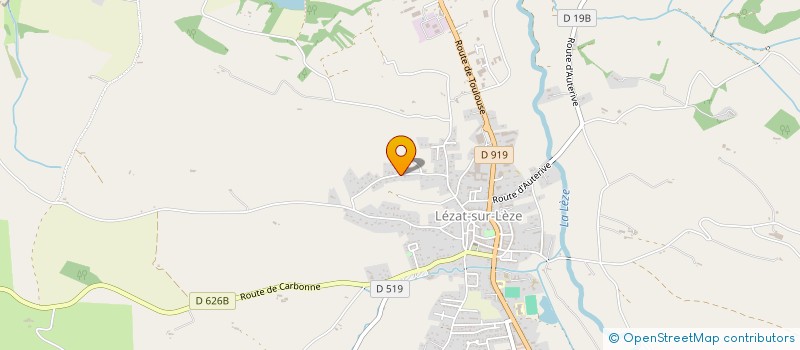 localisation de l'entreprise MONSIEUR BRUNO DRIGO à LEZAT-SUR-LEZE
