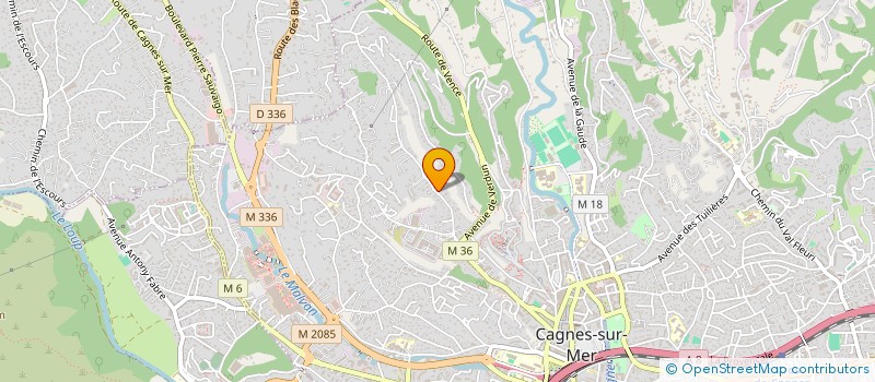 localisation de l'entreprise MONSIEUR BRUNO DRUELLE  CAGNES-SUR-MER