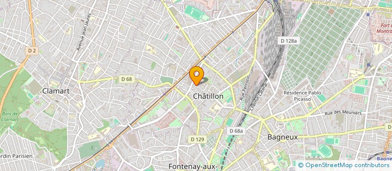 localisation de l'entreprise MONSIEUR BRUNO DRUILHE  CHATILLON