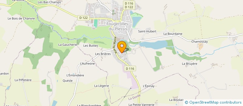 localisation de l'entreprise MONSIEUR BRUNO DRUT  FOUGEROLLES-DU-PLESSIS