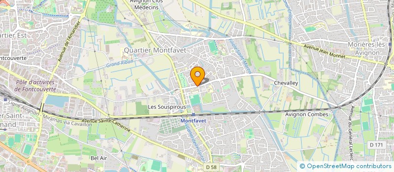 localisation de l'entreprise MONSIEUR BRUNO DU ROCHER  AVIGNON