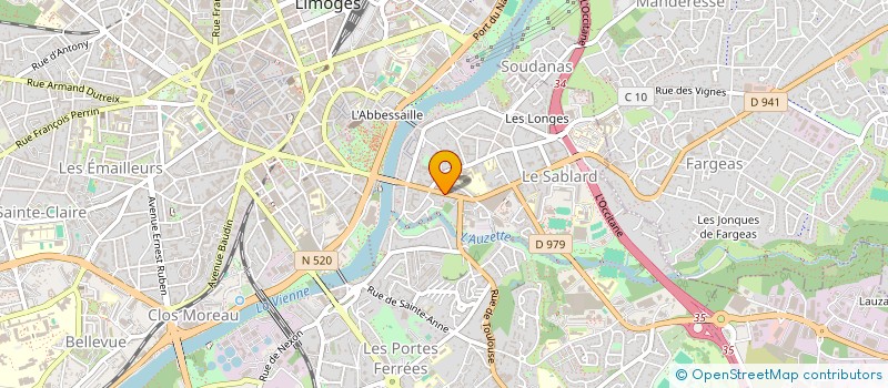 localisation de l'entreprise MONSIEUR BRUNO DUBOIS à LIMOGES