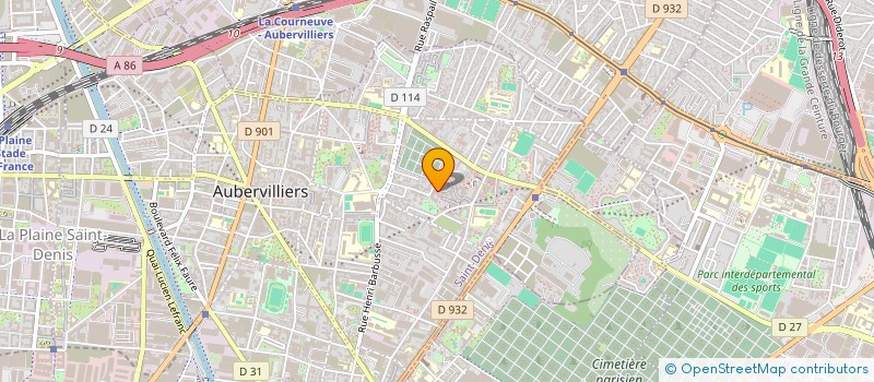 localisation de l'entreprise MONSIEUR BRUNO DUBOIS à AUBERVILLIERS