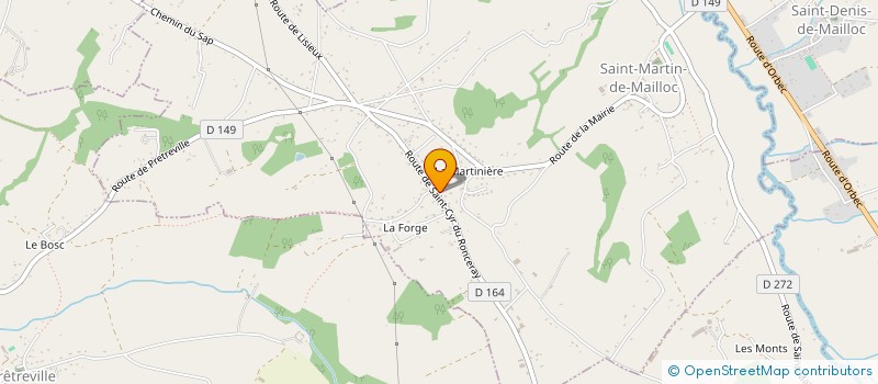 localisation de l'entreprise MONSIEUR BRUNO DUBOSQ à SAINT-MARTIN-DE-MAILLOC