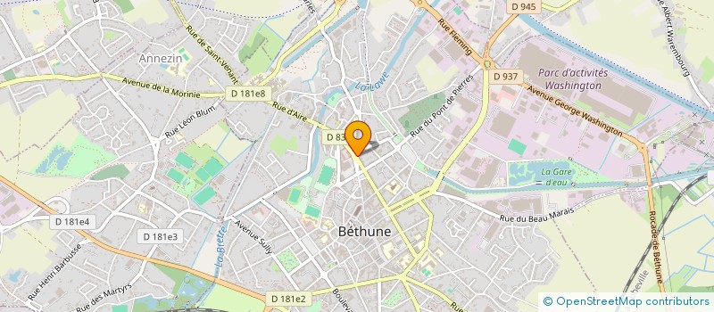 localisation de l'entreprise MONSIEUR BRUNO DUBOUT à BETHUNE