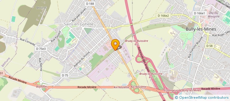 localisation de l'entreprise MONSIEUR BRUNO DUBRULLE  AIX-NOULETTE