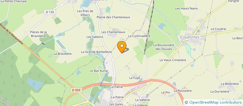 localisation de l'entreprise MONSIEUR BRUNO DUCHESNE à SOUVIGNE
