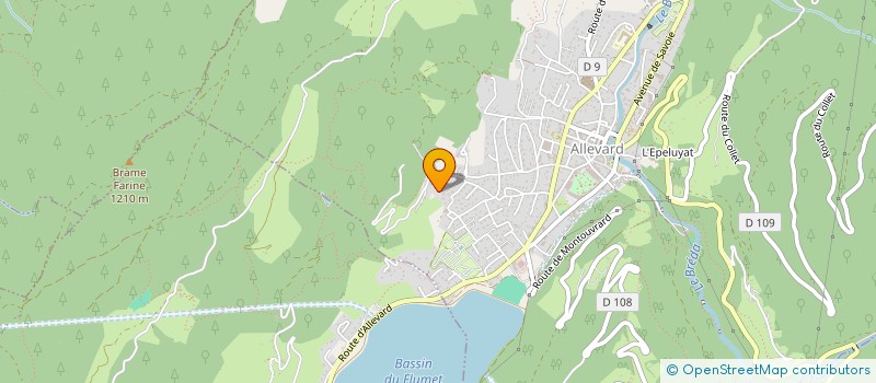 localisation de l'entreprise MONSIEUR BRUNO DUCOM  ALLEVARD