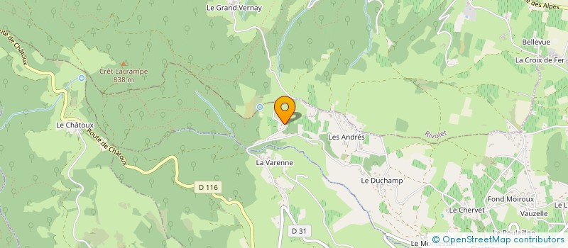 localisation de l'entreprise MONSIEUR BRUNO DUCREUX à ECHIROLLES