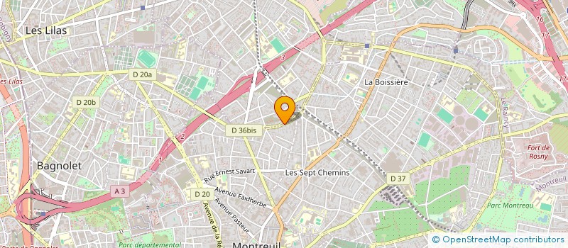 localisation de l'entreprise MONSIEUR BRUNO DUFOIS à MONTREUIL