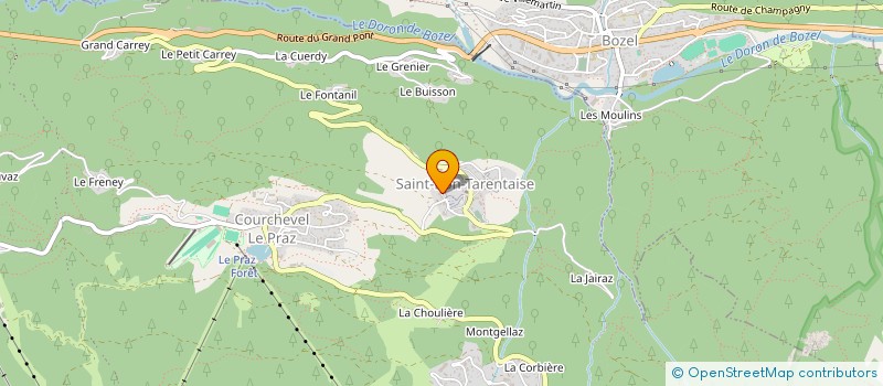 localisation de l'entreprise MONSIEUR BRUNO DUGAY à COURCHEVEL