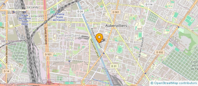 localisation de l'entreprise MONSIEUR BRUNO DUMAS à AUBERVILLIERS