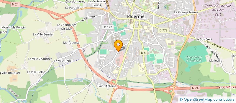 localisation de l'entreprise MONSIEUR BRUNO DUMAZEAU  PLOERMEL