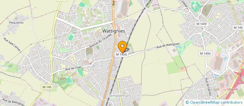 localisation de l'entreprise MONSIEUR BRUNO DUMETZ  WATTIGNIES