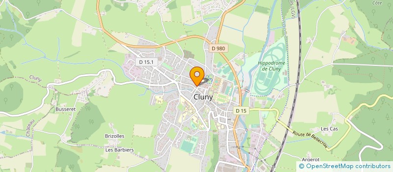 localisation de l'entreprise MONSIEUR BRUNO DUMONT  CLUNY