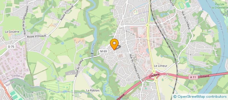 localisation de l'entreprise MONSIEUR BRUNO DUMONT à LA CHAPELLE-SUR-ERDRE