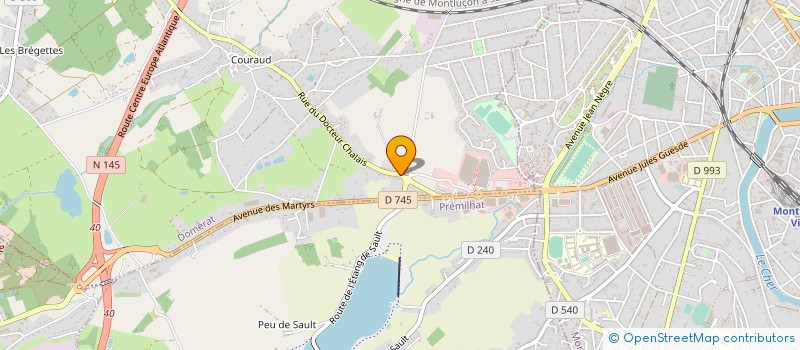 localisation de l'entreprise MONSIEUR BRUNO DUMONTET à DOMERAT
